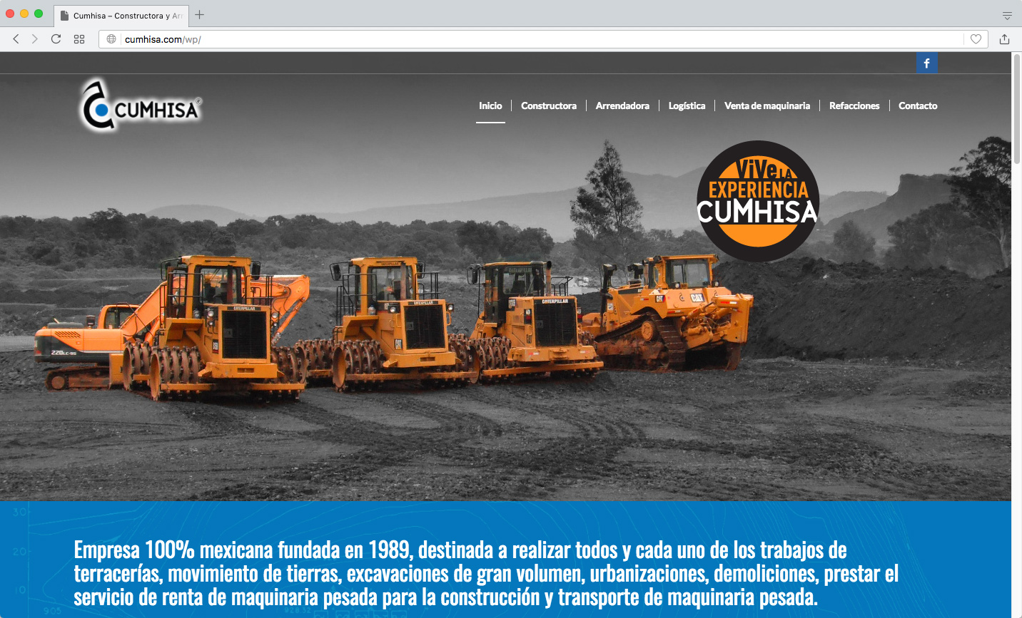 Página de inicio de Cumhisa.com